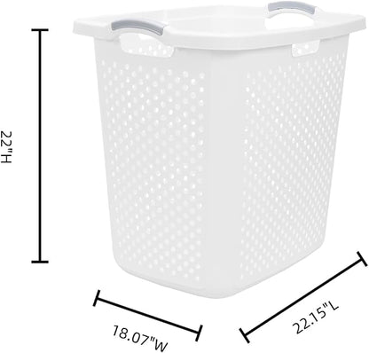 2.5 Bushel Plastic Dirty Laundry Basket, - Image 4