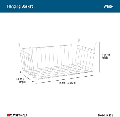ClosetMaid Wire Hanging Shelf Basket - Image 4