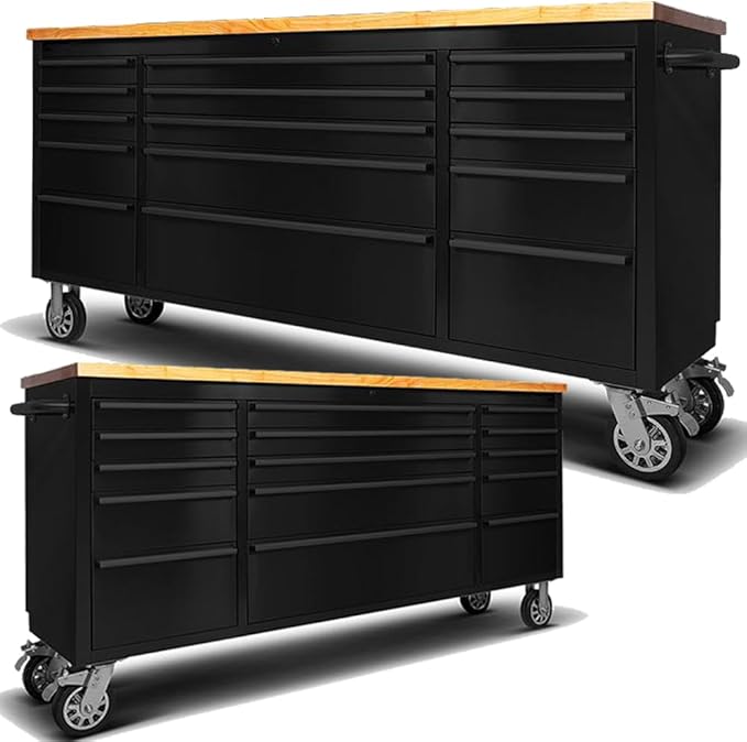2 Pack - 72" Stainless Steel Rolling Tool Chest by UYRIE