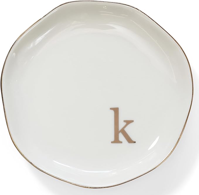 HOME SMILE Initials Ring Dish Jewery Tray - Image 2