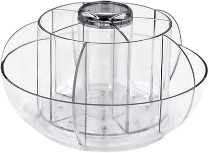 360 Rotating Makeup Organizer, Bathroom Makeup Carousel Spinning Holder Rack - Image 2