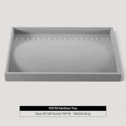 Velvet Jewelry Display Tray For Bracelet Pendant Necklace, Drawer Insert - Image 2