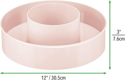 mDesign Plastic Lazy Susan Round Turntable Storage Tray - Image 4