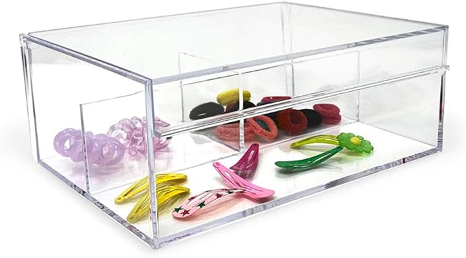 Isaac Jacobs 3-Compartment Clear Acrylic Organizer - Image 6