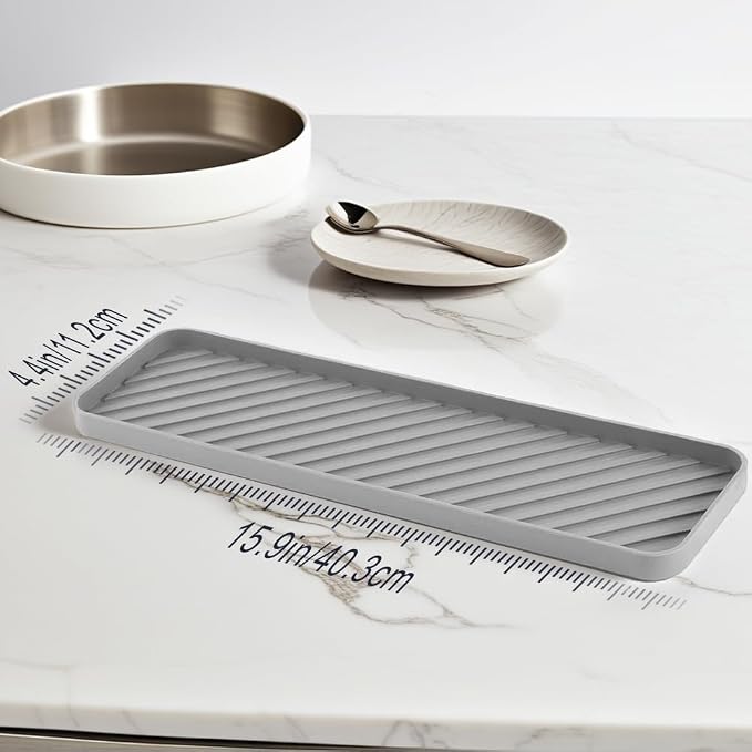 Silicone Organizer Tray for Kitchen Sinks and Bathrooms. Dishwasher-Safe - Image 5
