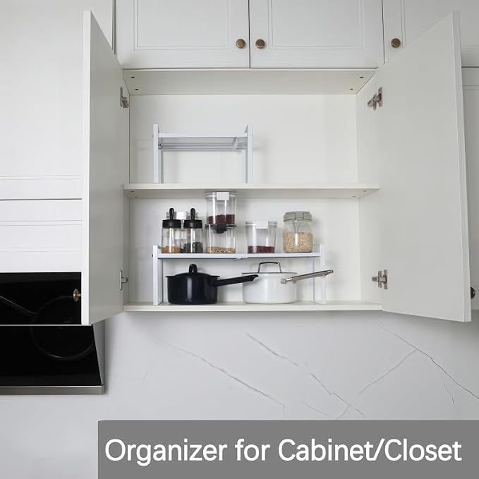Expandable Cabinet Shelf Organizer Riser - Image 4