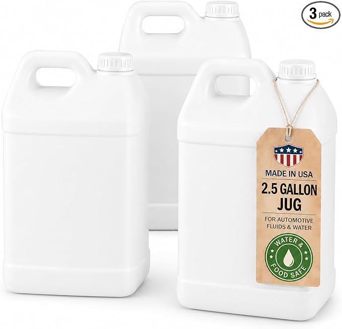 kitchentoolz 2.5 Gallon Water Jug – Heavy-Duty HDPE Carboy by KITCHENTOOLZ
