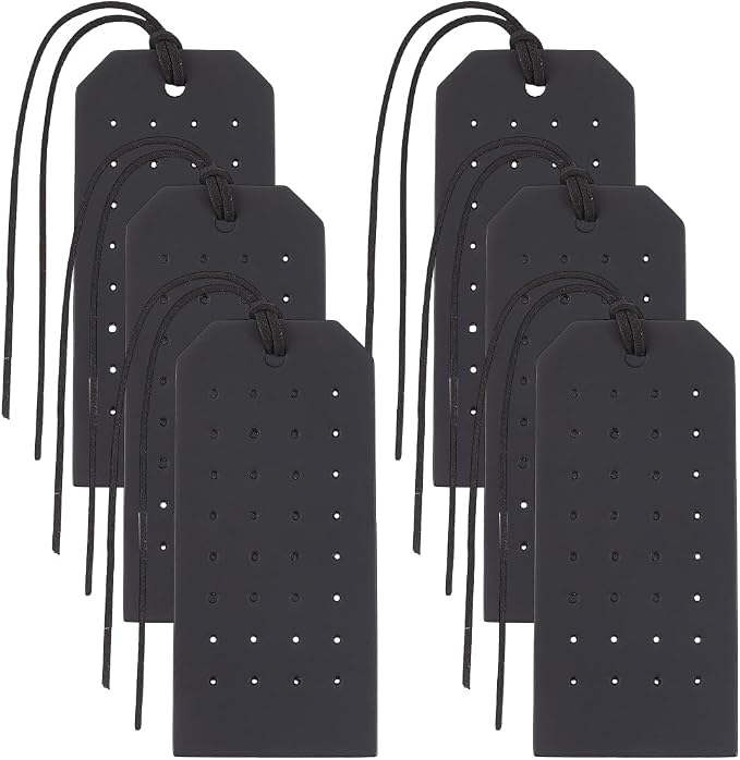 PU Leather Jewelry Earring Holders, 32 Holes, 1.2mm Cord, Stud Organizer - Image 7