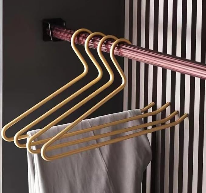 Premium Matte Gold Aluminum Pants Hanger 10 Pack, 13.7” Extra Smooth & Durable - Image 5