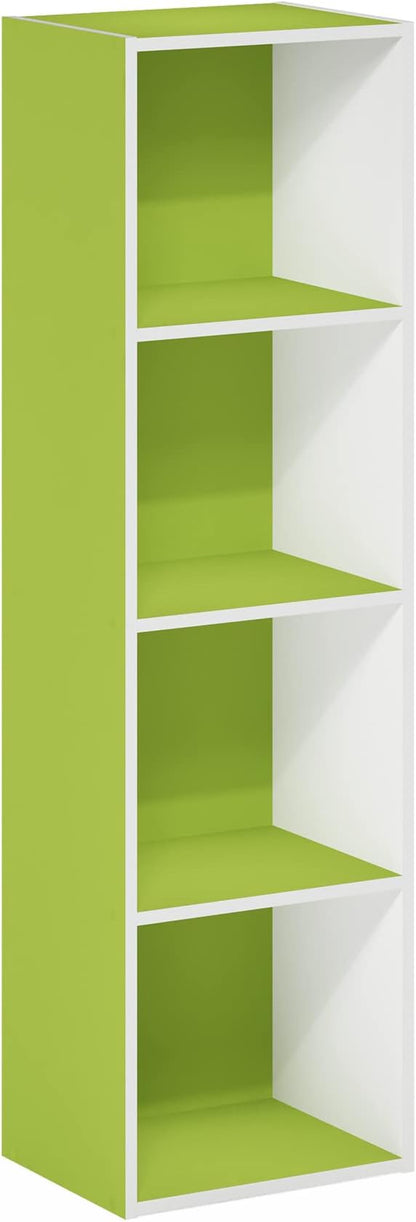 Furinno PASIR Book Shelf, 4-Tier Modern Bookshelf, Open Shelves Bookcase 9 x 12 - Image 6