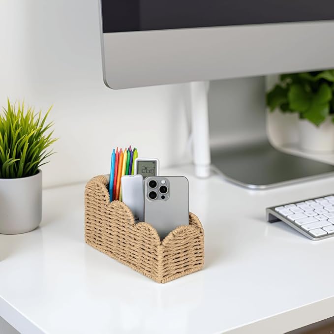 CubesLand Bedside Table Desk Organizer Caddy, Remote Pen&Pencil Holder Cup - Image 5