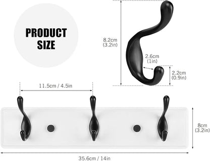 Wooden Coat Rack, Wall-Mounted Organizer - Image 2