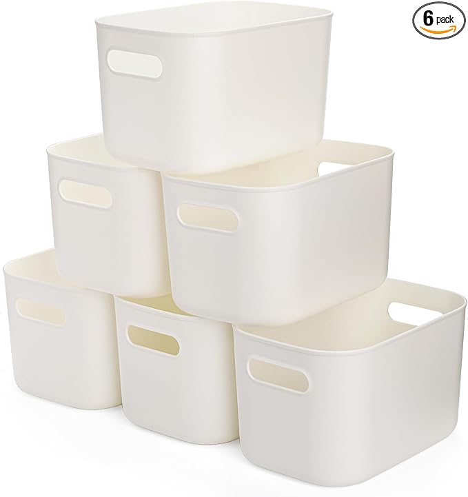 Yopay 6 Pack Plastic Storage Bin by Yopay