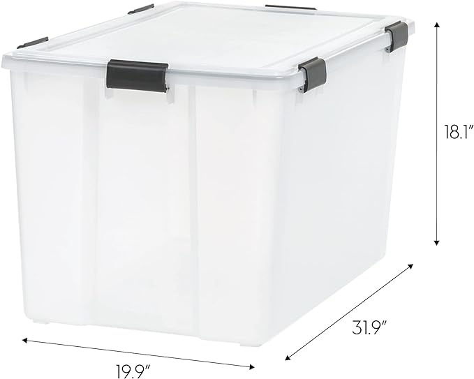 IRIS USA WeatherPro 156 Qt Storage Bins - Image 2