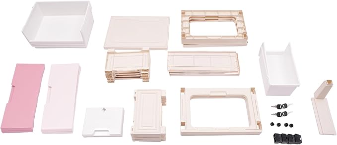 6-Drawer Plastic Dresser Organizer Lockable Storage Cabinet | Hold up to 66.13 - Image 7