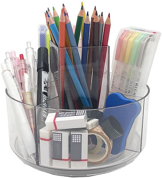 LINFIDITE 360 Rotating Makeup Organizer Clear Cosmetic Storage Holder Tray - Image 7