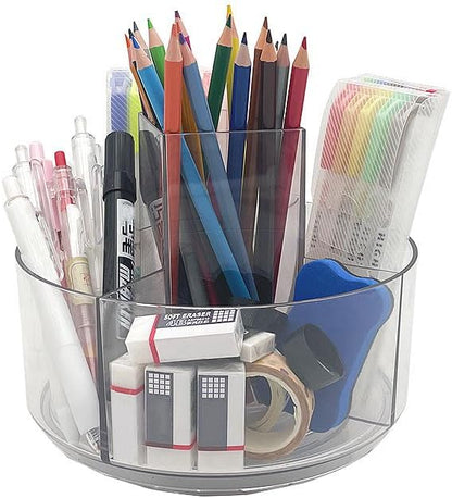 LINFIDITE 360 Rotating Makeup Organizer Clear Cosmetic Storage Holder Tray - Image 7