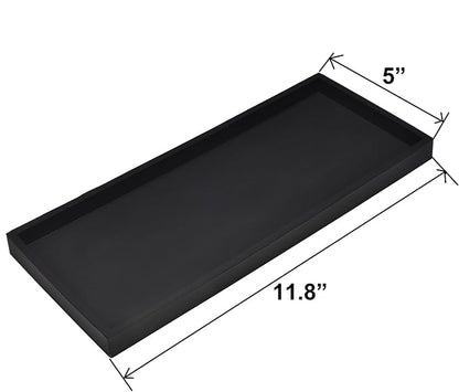 DNC Bathroom Counter Tray, 11.8" Silicone Vanity Tray, Kitchen Sink Soap Tray - Image 3