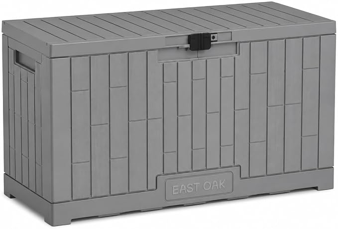 EAST OAK Outdoor Storage Box, 60 Gallon Deck Box Indoor and Outdoor Use by EASTOAK