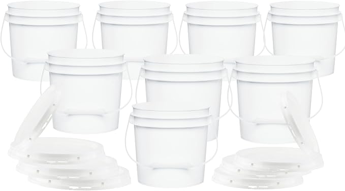 House Naturals 1 Gallon White Bucket by House+Naturals