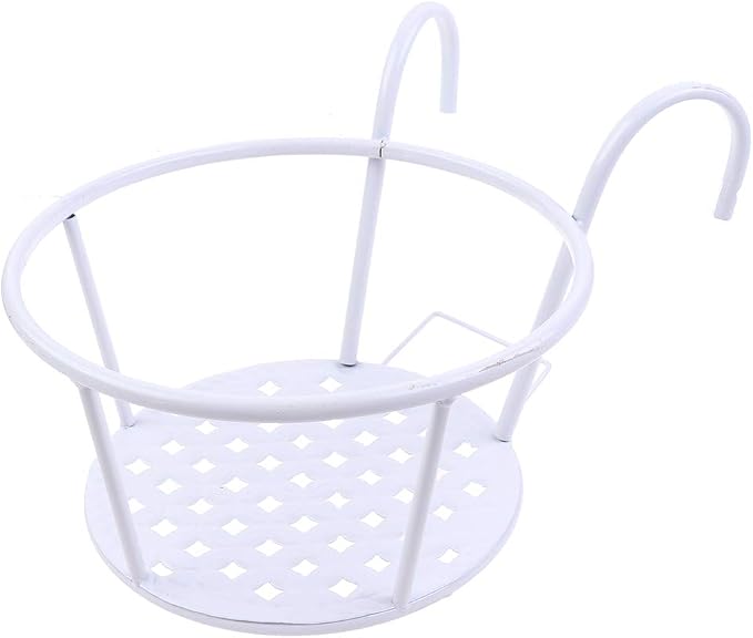 Hanging Railing Planters Baskets Art Hanging Flower Stands Balcony Flower Pot by WWahuayuan