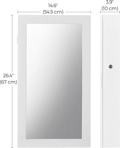 SONGMICS Lockable Jewelry Cabinet Armoire - Image 7