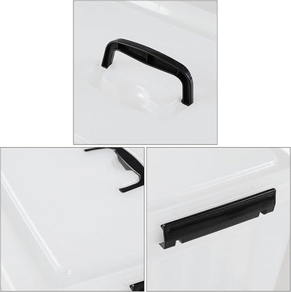 18 Quart Clear Plastic Storage Latching Bin - Image 3