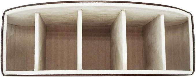 Remote Control Holder Organizer Table Desk Leather Control Storage TV Remote - Image 6