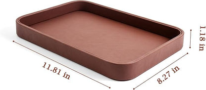 SANQIANWAN Faux Leather Valet Tray - Image 3