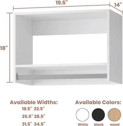 Closet Organizers and Storage, Tall Hanging Closet Unit, Wood Modular Closet - Image 2