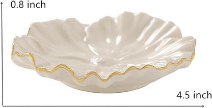 Flower Ring Dish, Ceramic Ring Holder Jewelry Tray Trinket Dish, Fairy - Image 4