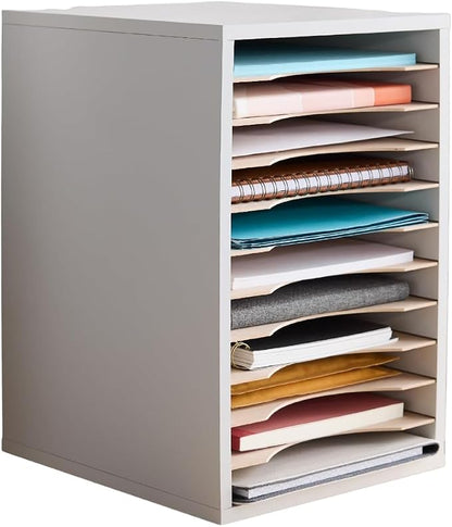 Safco Vertical Literature Organizer, 11 Compartments, Office and Classroom by SafcoProducts