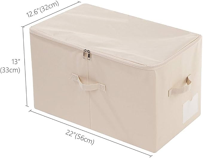 iwill CREATE PRO Pack of 2, Zip Lidded Wardrobe Storage Bins, Collapsible - Image 8