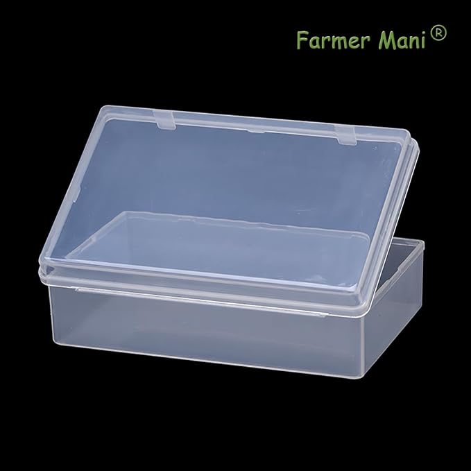 2 Pack 5.24x3.31x1.58 Inches Rectangular Clear Small Plastic Storage Containers - Image 6