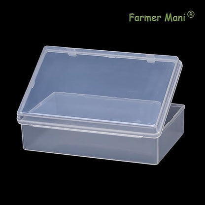2 Pack 5.24x3.31x1.58 Inches Rectangular Clear Small Plastic Storage Containers - Image 6