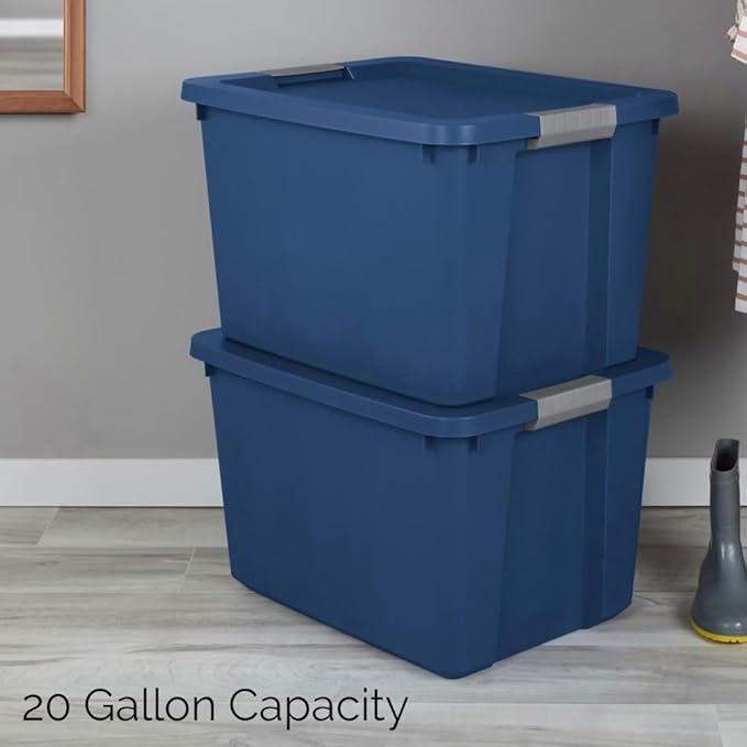 Large Storage Bin, 20 Gallon Plastic Storage Tote - Image 6