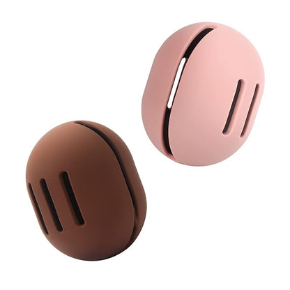 FERYES 2 PCS Makeup Sponge Holder – Shatterproof Eco-Friendly Silicone Beauty by FERYES