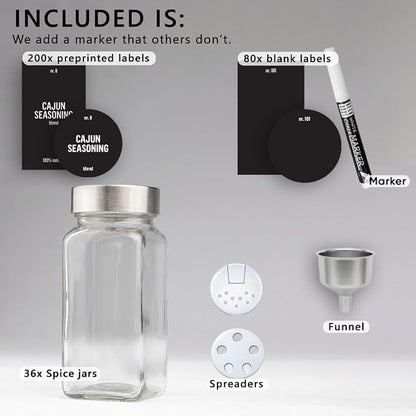Deco haus Glass Spice Jars - Image 2