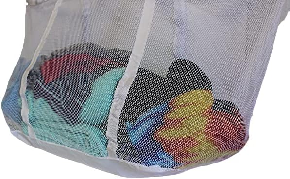 Large Soft Nylon Mesh Laundry Basket - Image 3