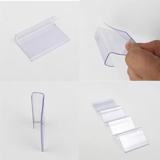 90 Pack Plastic Label Holders, Price Tag Display Holder - Image 3