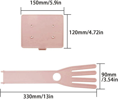 Pink Color Gloves Stand 15x12x34cm Kitchen Multifunctional Rubber Gloves Drain - Image 2