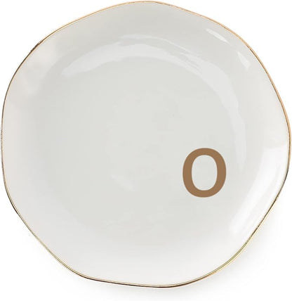 Initials Ring Dish Jewery Tray by VINCOMIC