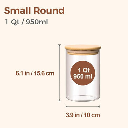 ComSaf 1 Qt Glass Storage Containers - Image 2