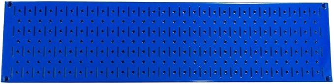 Wall Control Narrow Pegboard Rack 8in x 32in Blue Metal Pegboard Runner Tool by Wall+Control