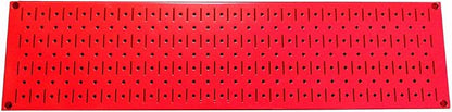 Wall Control Narrow Pegboard Rack 8in x 32in Red Metal Pegboard Runner Tool by Wall+Control