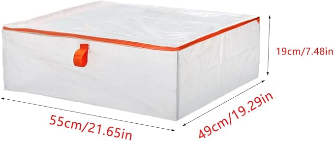 Comforter Storage Bag 50L Large Clothes Bags Low-Profile Under-bed Storage Bins - Image 2