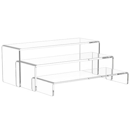 NIUBEE Acrylic Display Riser, Collectibles Display Stands Shelf by NIUBEE
