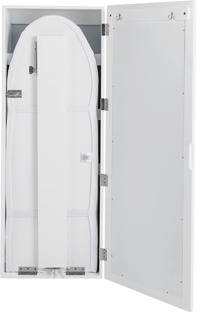 Wall Mounted Ironing Board Cabinet, Built in Swivel Ironing Board Folding - Image 8
