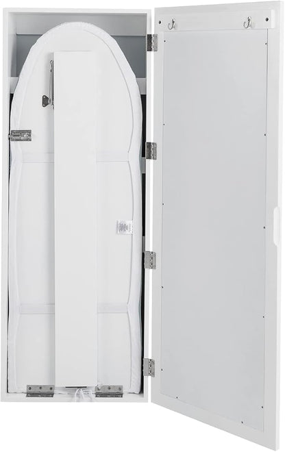 Wall Mounted Ironing Board Cabinet, Built-in Foldable Ironing Board & Folding - Image 7