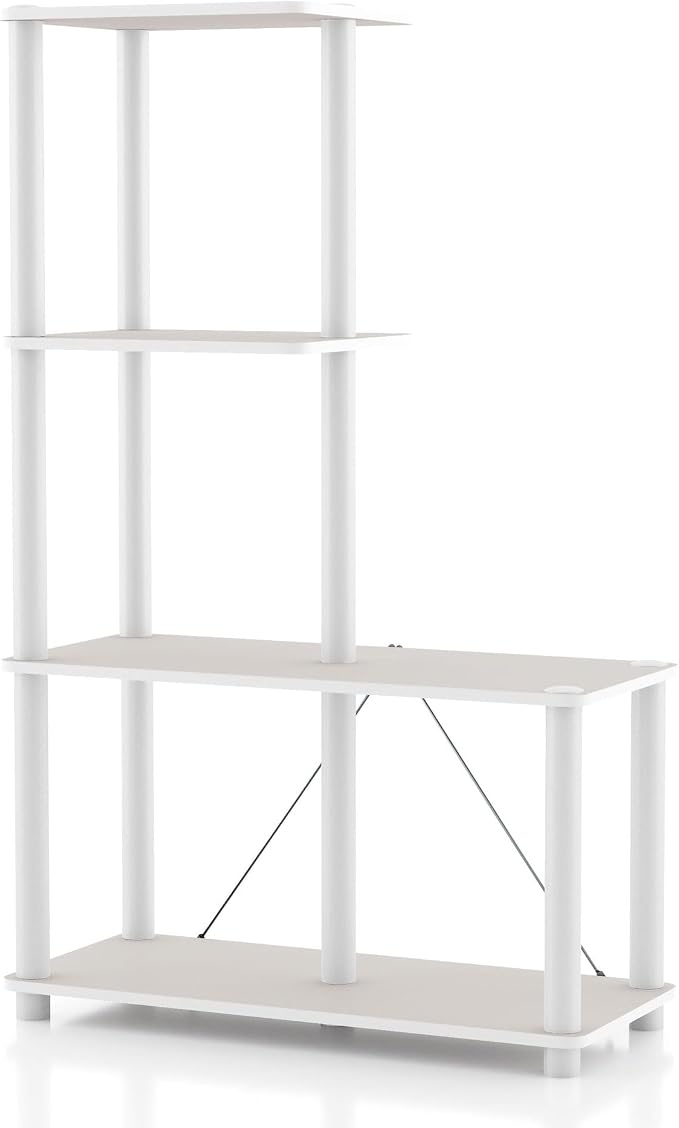 Homes: Inside + Out Apexa Modern 4-Cube Ladder Shelving Units, Collectibles by HOMESInsideOut